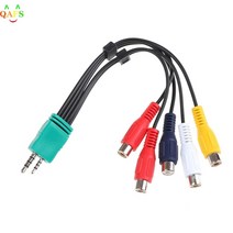 1pc 20cm 3.5mm + 2.5mm 5RCA 오디오 비디오 AV 구성 요소 어댑터 케이블 삼성 LED LCD TV BN3901154W BN39-01154W, 한개옵션0