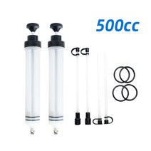 1.5L 오일 유체 추출기 충전 교환 주사기 병 이송 자동차 연료 추출 펌프 핸드 툴, [05] 500cc 2pcs