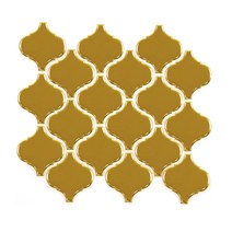 [현쓰몰] 74X78 호리병 랜턴 모자이크 타일 GOLD 골드 금색 유광 (15장)