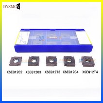XSEQ1202 XSEQ1203 XSEQ12T3 XSEQ1204 XSEQ12T4 10 개/상자 YBG302CNC 초경 밀링 인서트 사이드 커터, XSEQ1202 YBG302, 50pcs(5 boxes), 10개