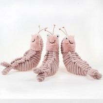 EAGLE PEAK Sheldon Shrimp 쉘튼 새우 가죽 새우 랍스터 뽀글이 인형 피규어, 22cm