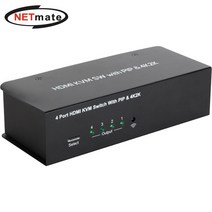 [nextkvm스위치] HDMI KVM 4:1 스위치(USB/리모컨/PIP/케이블 포함) 넷매이트NM-HK04P