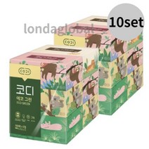 코디 에코그린 먼지없는 미용 각티슈 12개입 10개