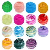 Fenrry 16 색 세트 Felting 양모 섬유 펠트 직물 공예 장난감 수제 DIY 재료 패키지, 6+5g