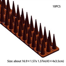 버드스파이크 실외기 비둘기 퇴치 12/10Pcs 울타리 벽 스파이크 고양이 동물 구충제 플라스틱 비둘기 억제, 02 10pcs