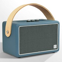 블루투스 스피커 미국 빈티지 코넥스 40W 가죽 휴대용 무선 4.2 헤비 베이스 뮤직 플레이어 20H 긴 재생 시간-622101, 나무로 된