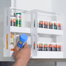 양념통 약통 수납 주방 정리 회전 2단 선반 DD-10531, 상세페이지 참조