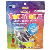졸리팝 자피 타피 클린 티스 타피 딜리셔스 과일맛 사탕 85g Zollipops Zaffi Taffy Clean Teeth Taffy Delicious Fruit Flavors