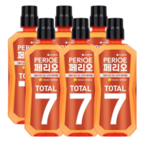 페리오 토탈 7 가글 마일드 시트러스, 760ml, 6개