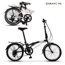 다혼 미니벨로 드림 D6 접이식자전거, 블랙