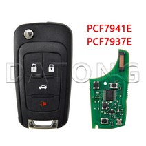 원격시동 스마트키 복사 경보기 차키 순정 버튼 자동차 Datong World Car Remote Key 쉐보레 크루즈, 07 4 BT PCF7941 7937_01 315MHz