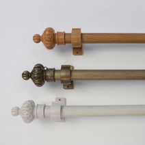 WCL 알루미늄 커튼봉 3단봉/ 4단봉/ 압축봉, 4단 앤틱