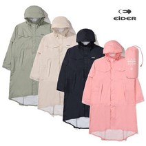 아이더 팩커블 주머니가 있어 휴대성 용이 남녀 공용 베이직한 EIDER 레인코트 우의 DUA22901, P1(핑크)