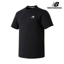 [뉴발란스] 남녀공용 UNI 에센셜 스몰로고 반팔티 / NBNECB1153-19 블랙 /