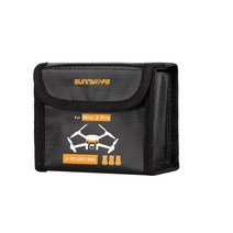 촬영용드론 농업용드론 접이식 입문용 4k 듀얼카메라 gps 연습용 화이트 블랙 세트 dji mini 3 pro lipo 배터리 안전 가방 방폭 보호 가방 dji mini 3 용, 배터리 3개용