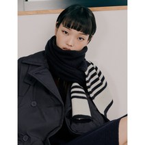 [빈폴ACC] (BE2X84M64R) 캐시혼방 스트라이프 니트 머플러 Navy