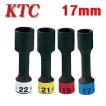 일본 KTC 1/2 타이어복스 임팩 휠 너트 소켓 17mm 휠복스알 절구형
