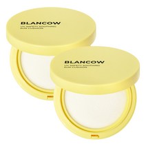대왕선쿠션 선팩트 어린이 선케어 블랑카우 유브이 쉴드 수딩 선쿠션 SPF50+ PA++++, 2개