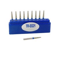 강력한 전기드릴 핸드피스 고속 핸드피스 용 치과 다이아몬드 버 드릴 핸들 직경 100mm 도구 TR 시리즈, 27 10 Boxes TR-SS21