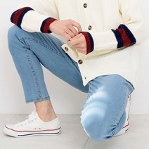 캐주얼 남자 일자 청바지 데일리 빅사이즈 연청 코디 배기청바지 편한청바지 스키니진 데님