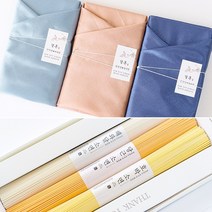 정민이네샵 [정민이네샵] 해와달 국수답례품 오색소면 무첨가물 무색소3조4조5조세트 실크라인보자기선물 답례품 고급보자기포장 추석 명절 선물세트, 1세트, 3조(300g)-실크라인보자기포장(색상랜덤)