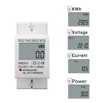 80A LCD 디지털 전력 에너지 전기 계량기 220V 230V 50HZ 60HZ, 02 Without backlight