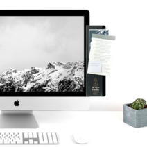 모니터 부착 접착 메모 보드 A4용지 포켓, 세계문학 개츠비