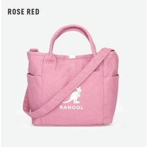 아이스하키가방 장비가방 KANGOL-오리지널 캔버스 토트백 여성용 대용량 심플 캐주얼 방수 쇼핑 가방 베이, 04 Rose pin