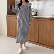 코지 여자 가을 고방 카라 여친룩 편한 꾸안꾸 폴리 롱원피스
