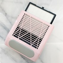 라퓨라메 네일흡진기 80W 고출력 네일 기계 셀프네일케어 페디 네일샵 집진기 필터, 핑크