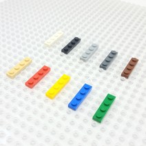 요고요 레고 호환 부품 커스텀 벌크 브릭 블럭 타일 플레이트 100G 소포장 패키지, [플레이트 1 x 4] 빨간색 100G
