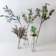 인테리어 조화 가지 (13style) 새순 유카리 열매 부쉬 야자 미모사 그린테리어 인조식물, 미모사(1p)