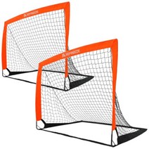 접이식 미니 축구 골대 2P 팬션 민박 MT 운동장 스포츠 체육행사 팝업 풋살 오렌지, 오렌지2개
