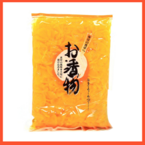 신동경단무지 슬라이스 업소용 반달단무지 1kg, 12개