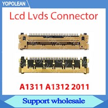 I-PEX LCD LED LVDS 케이블 커넥터 황금 30 핀 iMac 21.5 quotA1311 27A1312 2011 년, [01] 1 Pcs