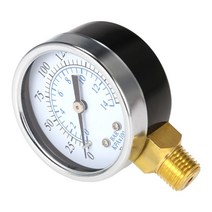 미세먼지측정기 014 Bar 공기 오일 수압 게이지 14 quotNPT 0200PSI 압력계 사이드 마운트