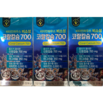 비타민하우스 비소성 코랄칼슘700 (1550mg X 120정) 대용량 2개월분 1상자, 120정 2상자
