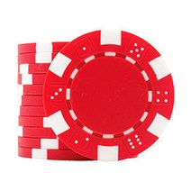 후니갬블 선명한 컬러(신료) 포커칩 카지노칩 1p 10p, 선명한컬러(신료) 포커칩, 레드