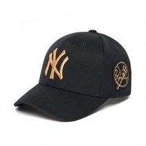 (정품)MLB 엠엘비 서클 커브캡 NY (Gold)