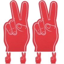여아용 장난감 치어리더 핸드 스포츠 선풍기 에바 어린이 자이언트 응원 6 개, 02 Red