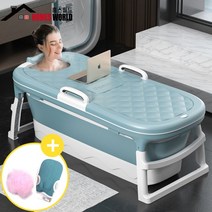 홈스월드 이동식욕조 성인접이식욕조 반신욕기 휴대용 1인 간이 가정용사우나, 10.접이식욕조 특대형 탕온계형 덮개포함-핑크