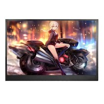 이동식 휴대용 모니터 15인치 닌텐도 스위치 게임, 다크 퍼플 4KType-C 인터페이스IPS