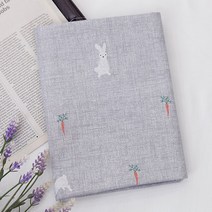 굿팡패브릭 면30수]대폭 토끼는 당근좋아-그레이(a2398)