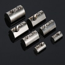 t bolt clamp spring 스프링 너트 M3 M4 M5 M6 M8 T 10-20 개 반원형 탄성 블록 20 30 40 45s 알루미늄 프로파일, [11] 45-m6  10pcs