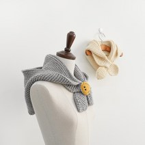 슬로우모먼츠 스마일 네키 바라클라바 뜨기 - 후드 넥워머 초보 손뜨개 패키지, 소, 연그레이