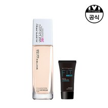 [메이블린] [기획세트][ 뉴욕]NEW 슈퍼스테이 파운데이션+핏미 프라이머 매트 5ml, 전체색:110 포슬린, 상세 설명 참조