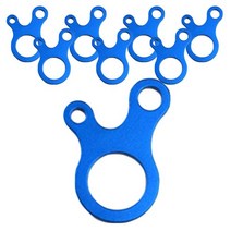 캠핑용 3구 스트링 스토퍼 8P, 블루 x 8