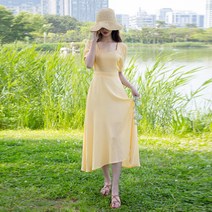 여름 린넨 마 하트넥 스퀘어넥 퍼프 플레어 롱원피스 여성 마원피스 린넨원피스 미디원피스 하객원피스 데이트원피스 바캉스원피스 비치원피스 A라인원피스 썬드레스 반팔원피스