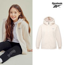 [리복(REEBOK)] [REEBOK] NEW 리복키즈 양털 플리스 집업자켓 여아 오트밀