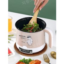 분리형멀티포트 분리형 멀티포트 라면포트 간편 다용도 미니찜기 기숙사, 04.보급형[브라운] + 찜기